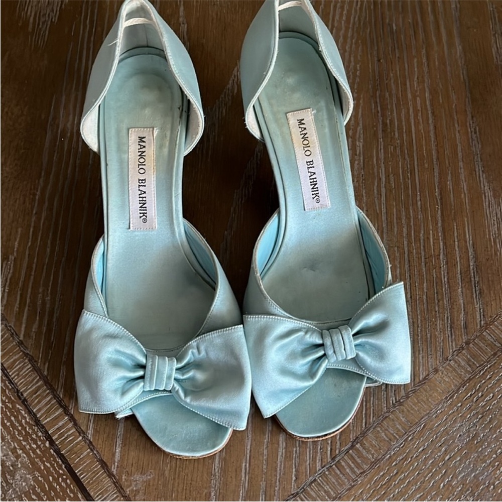 Baby blue Manolo blahnik heels